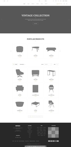 辦公用品電商網站產品列表頁設計psd模板圖片